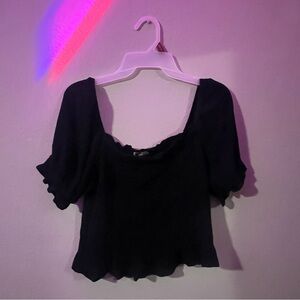 Ruffled crop top